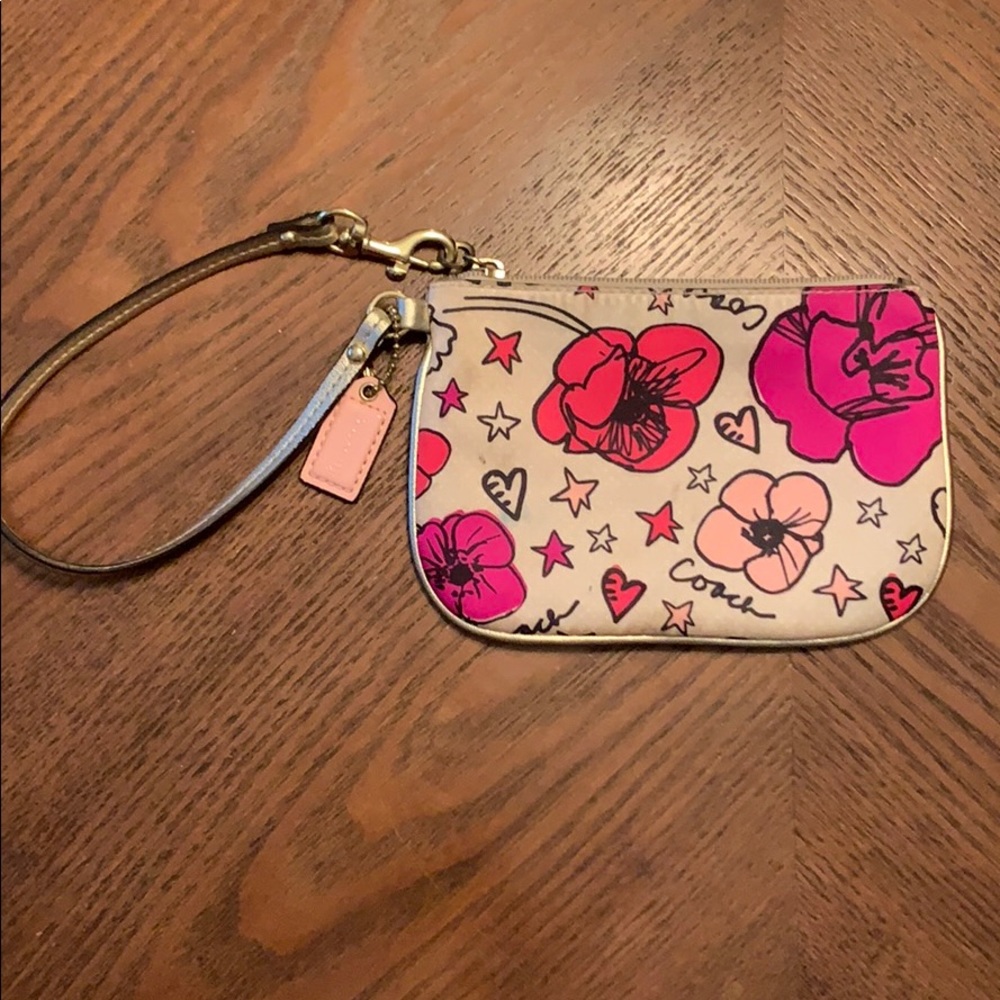 Coach Poppy Wristlet